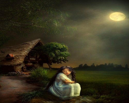 Suasana pagi yang cerah dengan secangkir teh di teras rumah